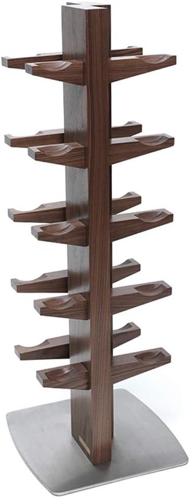 Dumbbell Racks Dumbbell Squat Rack Gym Exercise Arm Household Dumbbell Fixed Storage Display Stand Extra A Grade Black Walnut (Color : Brown, Size : 35 * 35 * 100cm)