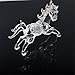 One Feng Shui Crystal Glass Success Horse Sculpture Zodiac Horse + Free Red String Bracelet L1022