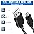 HI-CABLE Android Charger Cable, Micro USB Cable [2 Pack/6FT] with 2-Pack Dual Port USB Wall Charger Fast Charging Compatible with Samsung Galaxy S7 S6 J8 J7 Note 5,Kindle,LG,PS4,Camera (Black)