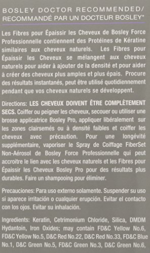 Bosley Professional Strength Hair Thickening Fibers, Light Brown, 0.42 oz.