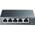 TP-Link TL-SG105, 5 Port Gigabit Unmanaged Ethernet Switch | Network Hub, Ethernet Splitter, Plug & Play, Fanless Metal Desig