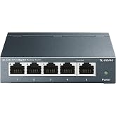 TP-Link TL-SG105, 5 Port Gigabit Unmanaged Ethernet Switch | Network Hub, Ethernet Splitter, Plug &amp; Play, Fanless Metal Design, Shielded Ports, Traffic Optimization