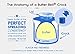 The Original Butter Bell Crock and Spreader by L. Tremain, Parisian Polka Dot Collection - Blue/White