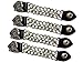 4 Pcs 6 1/2" Double Chain Leather Motorcycle Vest Extender Eagle Head Snaps Extension
