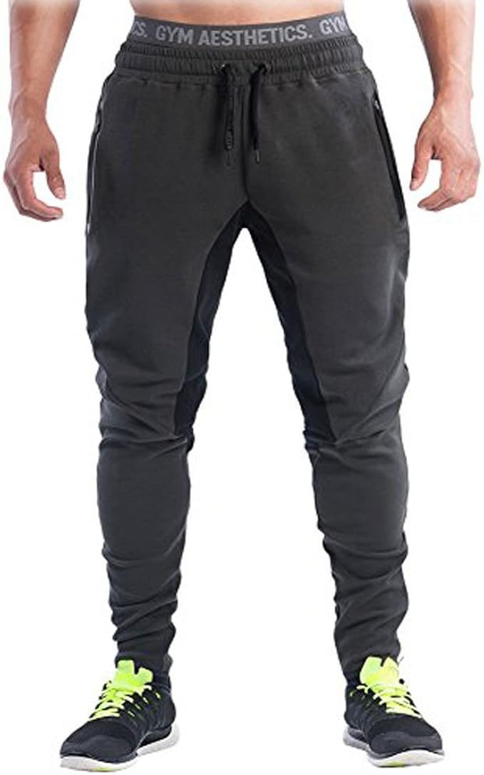 running trousers with zip pocket