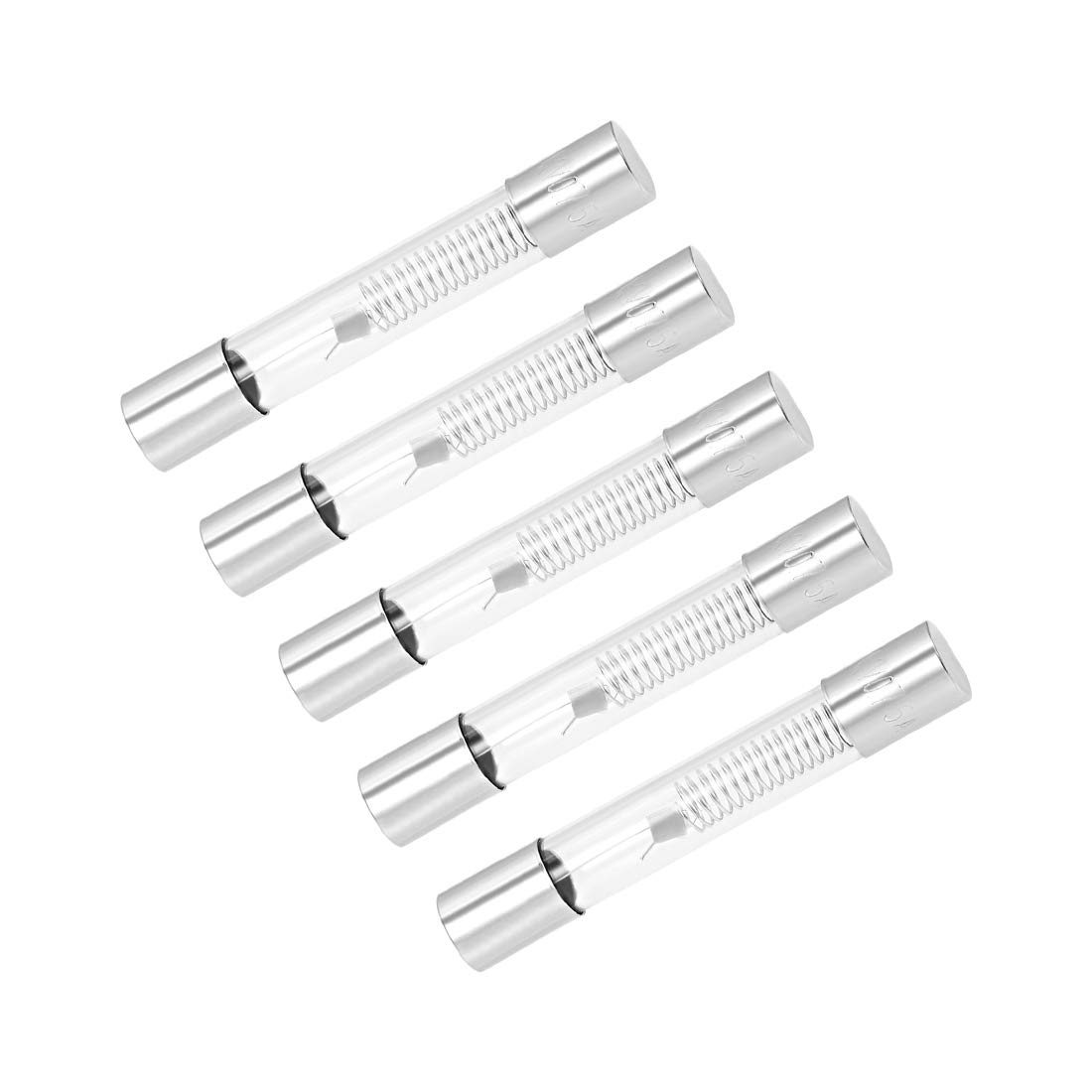 sourcing map Microwave Oven Cartridge Fuses 0.75A DC 5000V 6x40mm Slow Blow Glass 5pcs