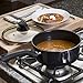 Ecolution Artistry Nonstick Sauce Pan, Easy To Clean, Comfortable Handle, Even Heating, Dishwasher Safe Pots and Pans, 3-Quart, Black