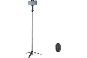 �鶹�� Basics 36" Selfie Stick Mini Tripod for Phone, with Remote Control, Compatible with iPhone, Samsung, and More, Black