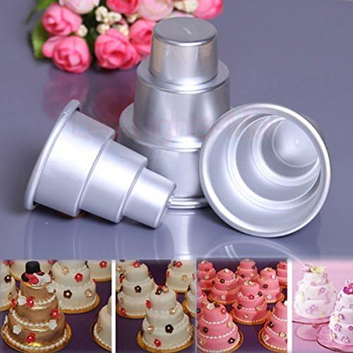 DIY Mini 3-Tier Cupcake Pudding Chocolate Cake Mold Baking Pan
