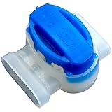 3M Scotchlok Electrical IDC 314-BOX, Pigtail, Self-Stripping, Moisture Resistant and Flame Retardant, Blue, 22-14 AWG, 50 per pouch