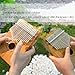 Mugig Kalimba 17 keys with Instruction and Tune Hammer, Portable Thumb Piano Mbira Sanza Mahogany Body Ore Metal Tines