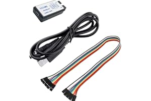 frymmx USB Logic Analyzer 24MHz 8CH w/USB Cable-Professional Debugging Device for Embedded Systems | UART/IIC/SPI Protocol Analysis | Suitable for Arduino, ARM FPGA Projects