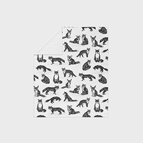 Fox Black and White Swaddle
