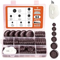 SmileTools 63Pcs Rubber Grommet Kit for Wire