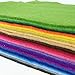 flic-flac 28pcs Large 17.8 x 17.8 inches (45cmx45cm) Acrylic Felt Soft Nonwoven Fabric DIY Craft Work Patchwork Sewing Mixed Color 1.4mm Thick