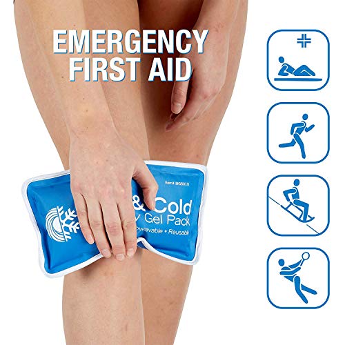 Roscoe Gel Ice Pack and Ice Packs for Injuries Reusable, Ice Pack for Back, Shoulder, Knee, 7.5