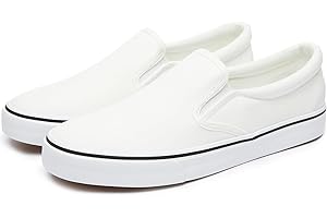 yageyan Mens Slip on Sneakers Loafers Shoes Canvas Black Shoes Canvas Blue Casual Fashion Shoes