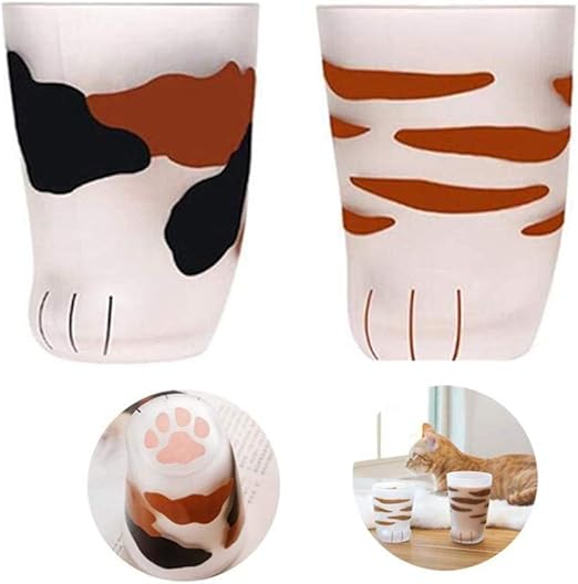 cat paw drinking glass