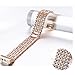 bayite Metal Bands Compatible with Fitbit Charge 2, Replacement Bracelet Adjustable Women Rhinestone, Rose Gold