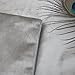 Home Brilliant Decor Velvet Pillow Cover Decorative Gray Pillowcase Cushion Cover for Patio Couch Bench Furniture, 18x18 inches(45x45cm), Silver Grey