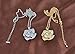 Fashion Jewelry designer celebrity camellia flower charm rhinestone full crystal pendant necklace for women (Gold)