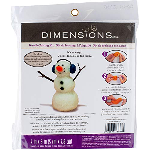 1 Dimensions+Needlecrafts+Needle+Character+Snowman