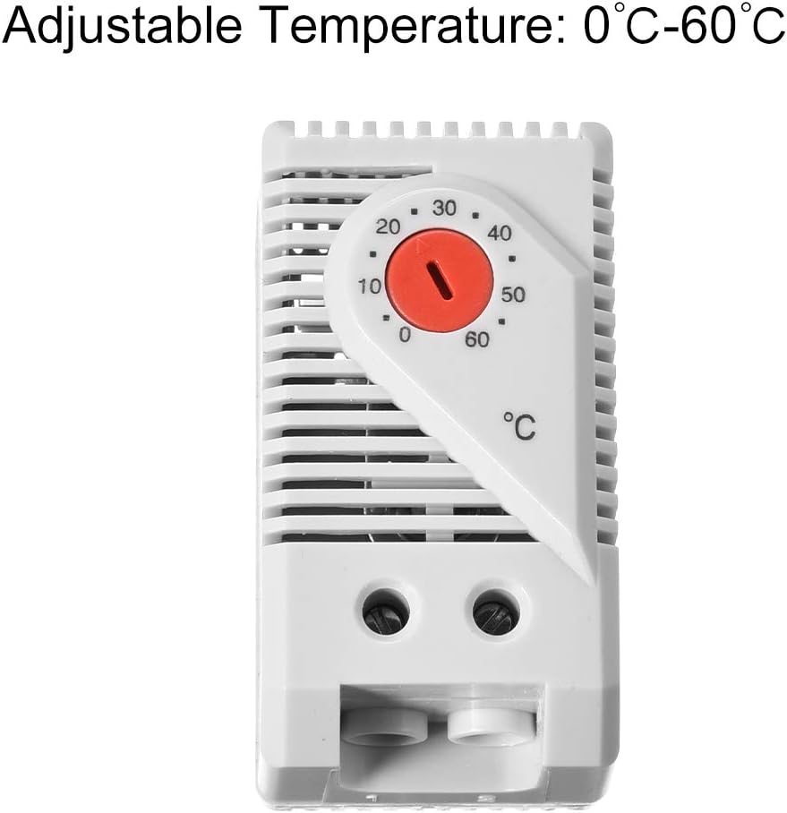 sourcing map Mechanical Thermostat, KTO011 0-60°C Adjustable Compact Normally Close(N.C) Temperature Controller Switch - Image 4