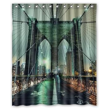 Amazon Com Custom New York City Manhattan Brooklyn Bridge Shower
