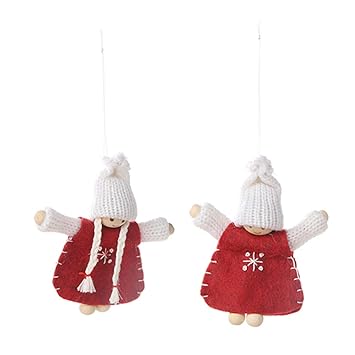 2 Stück Holzperlen Anhänger Füße Puppet Puppe Hängende