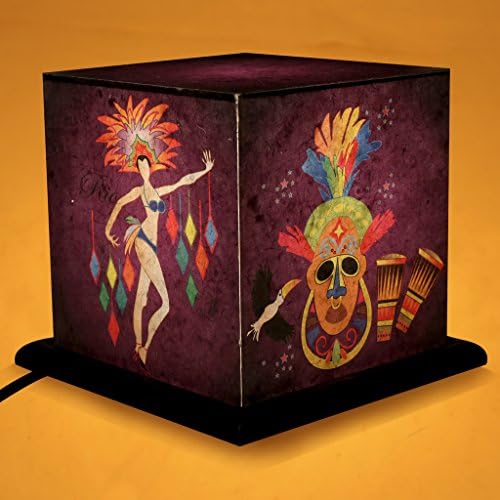 Art Potli Carnival Table Lamp (Multi, Brown)