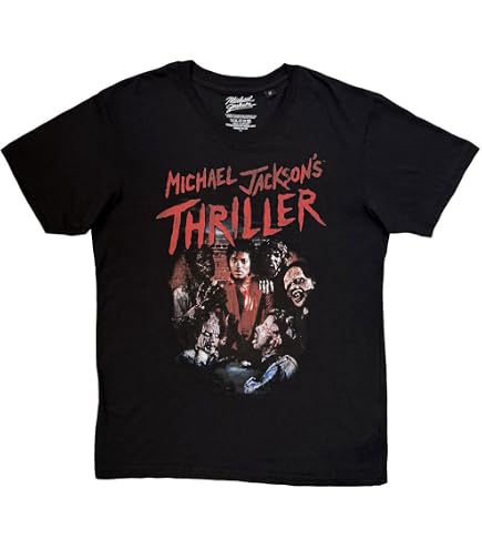 Michael Jackson Thriller Hat Poses Long Sleeve T Shirt Size S