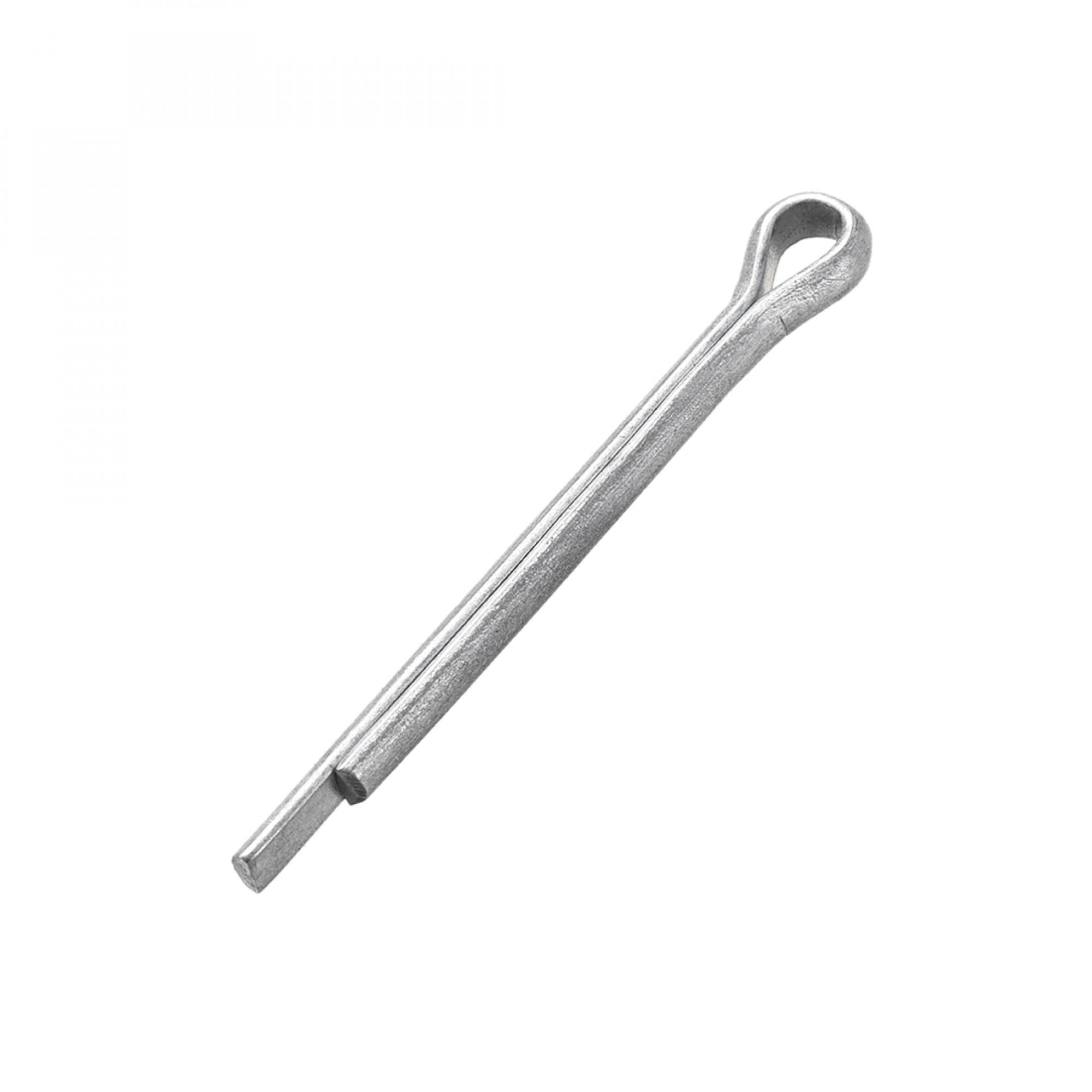 sourcing map Split Cotter Pin - 13/64 inch x 1 31/32 inch (5mm x 50mm) Carbon Steel 2-Prongs Silver Tone Fastener Clip Key 20Pcs