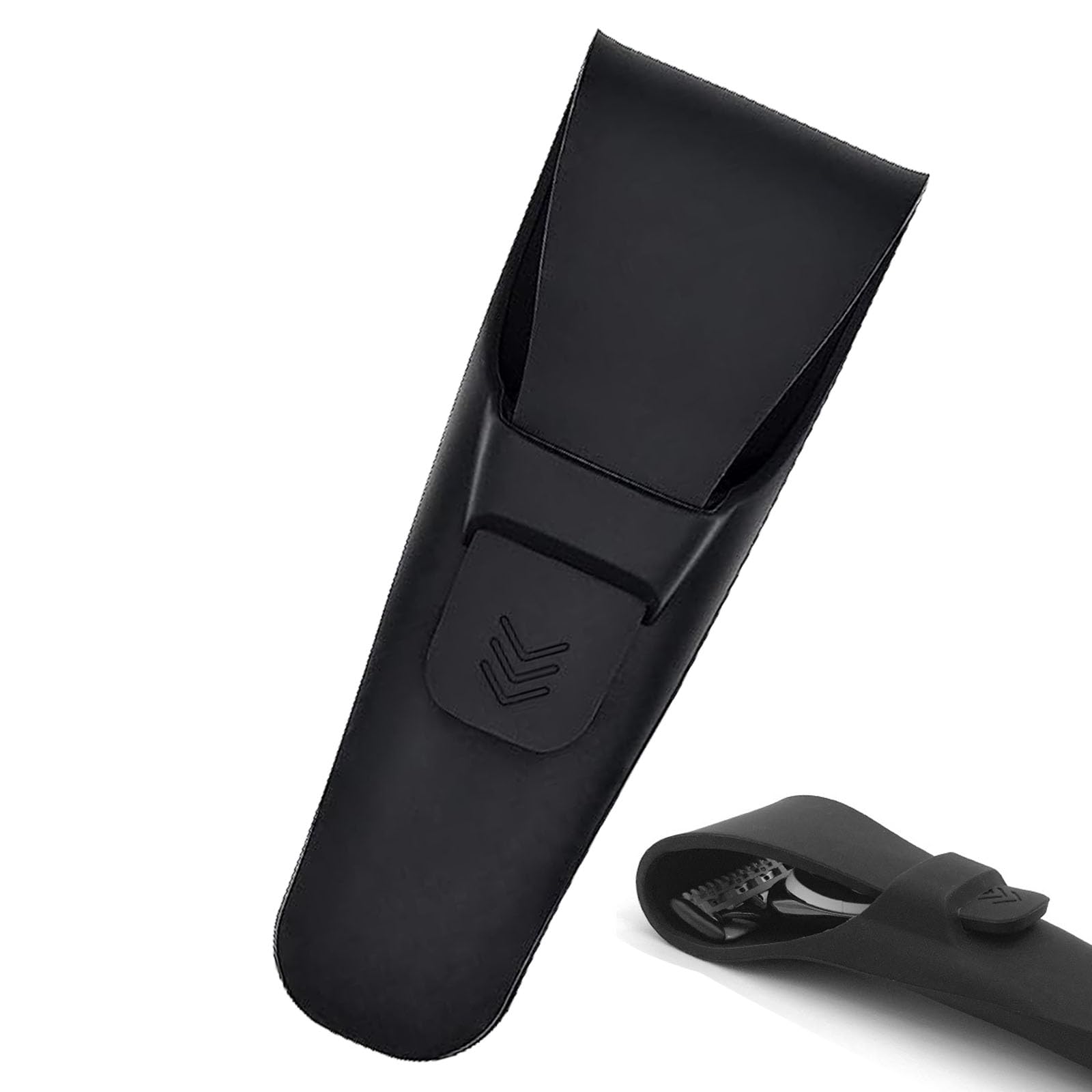 Silicone Razor Travel Case Soft Shaver Case Manual Travel Razor Protector Case Portable Razor Case Safety Waterproof Razor Protector for Razor Storage