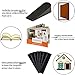 Magnetic Screen Door Protector Curtain | UPGRADED Patio & Front Kit | 34ʺ x 82ʺ Black Polyester Mesh with 26 Built in Magnets & Gravity Sticks, 20 Velcro Strips Full Frame Screen + Gift Door Stopper