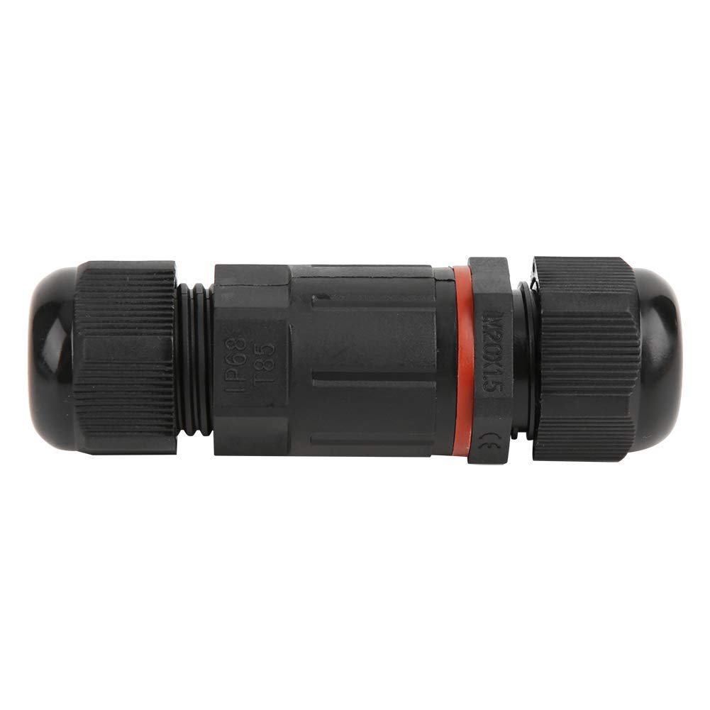 Fafeicy IP68 Waterproof Junction Box 3 Pin Outdoor Electrical Cable Connector Kit for Wire Repair and Power Cables Extension