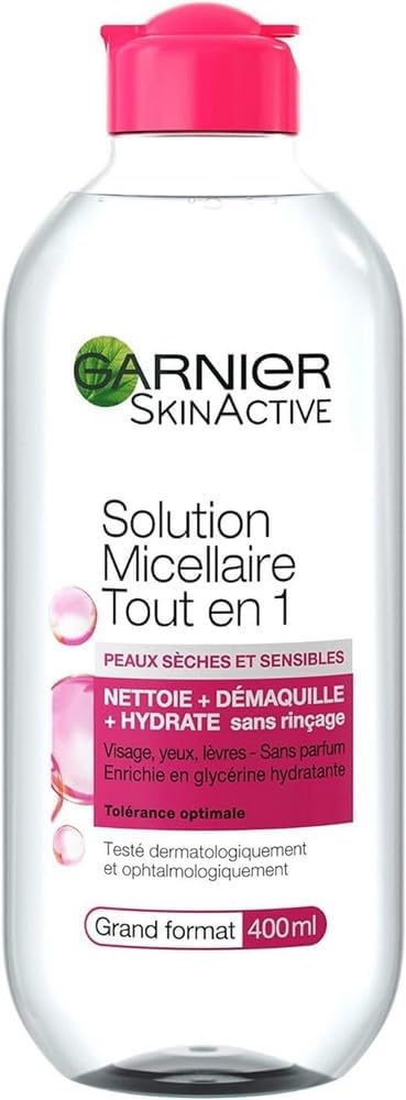 Garnier Skin Active Micellar Water Dry Sensitive Skin 400ml Large All-In-One