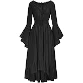 GOLDSTITCH Women's Gothic Dress Medieval Costume Corset Renaissance Dress Victorian Dress