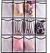 MISSLO Over The Door Organizer 24 Large Mesh Pockets for Shoes and Accessories (White)