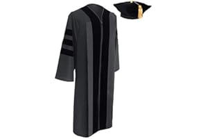 GRADWEAR Classic Doctoral Graduation Tam & Gown - Academic Regalia