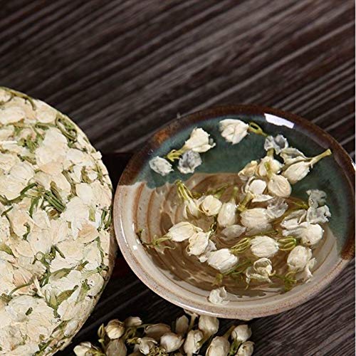 200g (0.44LB) Tè al gelsomino secco Bud Fiore Tè Verde Pu-erh Torta del tè Fioritura tisana tè profumato Tè floreale Tè… - immagine 6