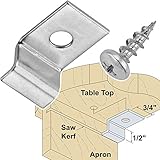 Platte River 879223, Hardware, Table, Assembly Hardware, Table Top Fasteners With Screws, 10 Each