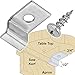 Platte River 879223, Hardware, Table, Assembly Hardware, Table Top Fasteners With Screws, 10 Each