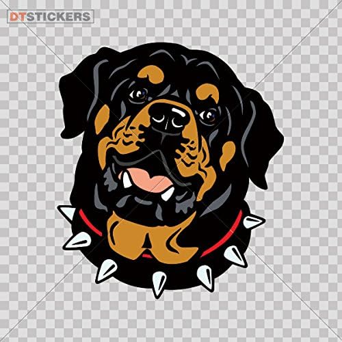 Vinyl Sticker Decals Rottweiler Dog Head Sports Bike (4 X 3,53 In. ) Fully Waterproof Printed vinyl sticker