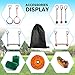 PACKGOUT Slackline, 45' Obstacles Course for Kids Warrior Training Equipment Swing Hanging Monkey Bar Kits, Gifts for Boys and Girls Included Carrying Bag and Tree Protectors