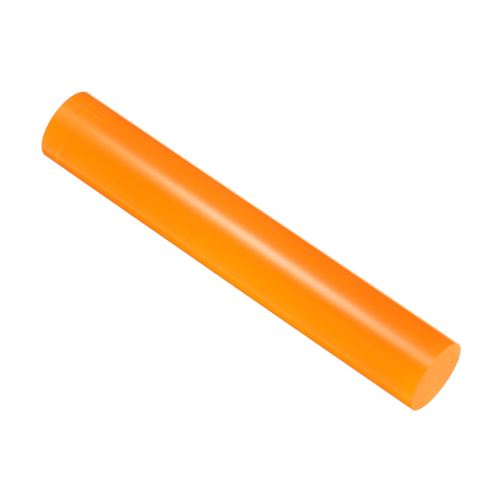 CoCud Acrylic Clay Roller, 6 Inch Length 1 Inch Dia., Acrylic Non-Stick Rolling Pin Roller Orange - (Applications: for Shaping Sculpting)