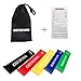 Resistance Loop Bands - Best 5 Premium Exercise Bands - Great for Workout & Physical Therapy, Pilates, Yoga, Rehab, Improve Mobility and Strength - Suitable for Women and Men - 100% Natural Latex!