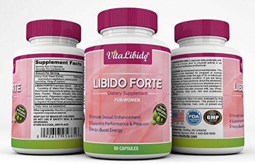 Libido Forte for Women; Natural Female Sexual Enhancement, Supports Performance &amp; Pleasure - 60 Capsules