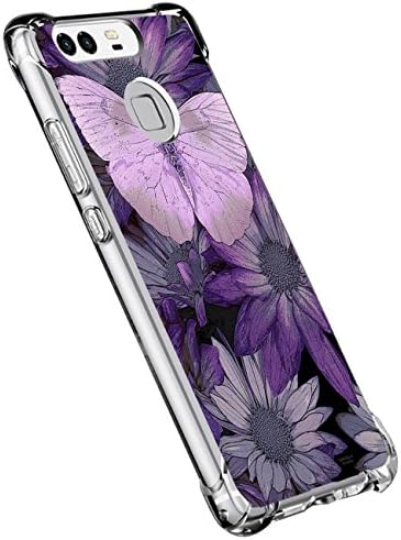 Huawei P9 Plus Case Golbsky Clear Soft TPU Fashionable Print Back Cover (Huawei P9, 7)