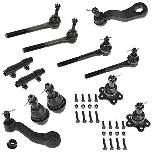 12 Piece Steering & Suspension Kit Ball Joints Idler Pitman Arm Tie Rods for Chevy Tahoe GMC Suburban K1500