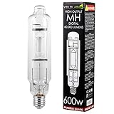 Yield Lab 600w Metal Halide (MH) Digital HID Grow Light Bulb (5500K) – 1 Bulb – Hydroponic, Aeroponic, Horticulture Growing Equipment